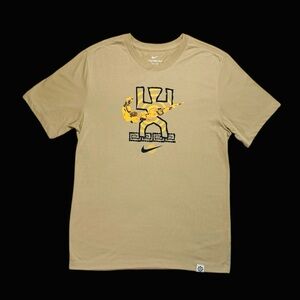 Nike Beige Dri Fit Training Tee Just Do It Aztec Graphic Short Sleeve Tee